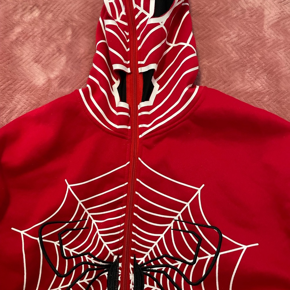 AMAZON Women’s Spider Web Full Zip Hoodie
